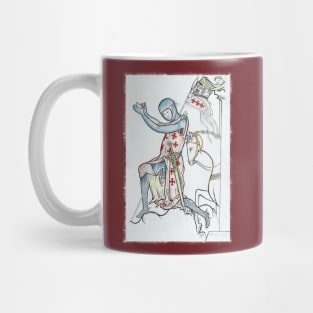 Medieval Knight pencil drawing Mug